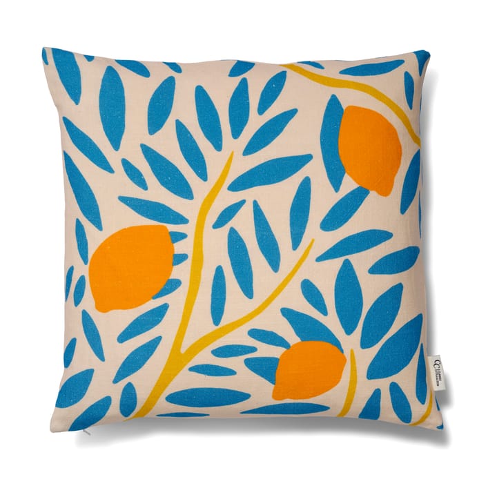 Poszewka na poduszkę Sunny Citrus 50x50 cm - Niebieska - Classic Collection