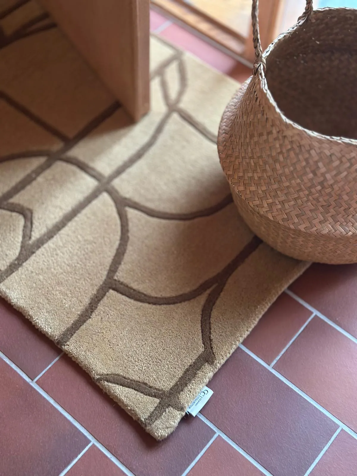 Wycieraczka Modern Abstract 60×90 cm, Musztarda Classic Collection