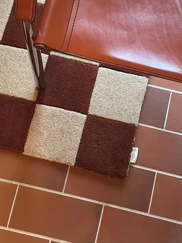 Wycieraczka Square 60×90 cm - Brązowy-naturalny - Classic Collection