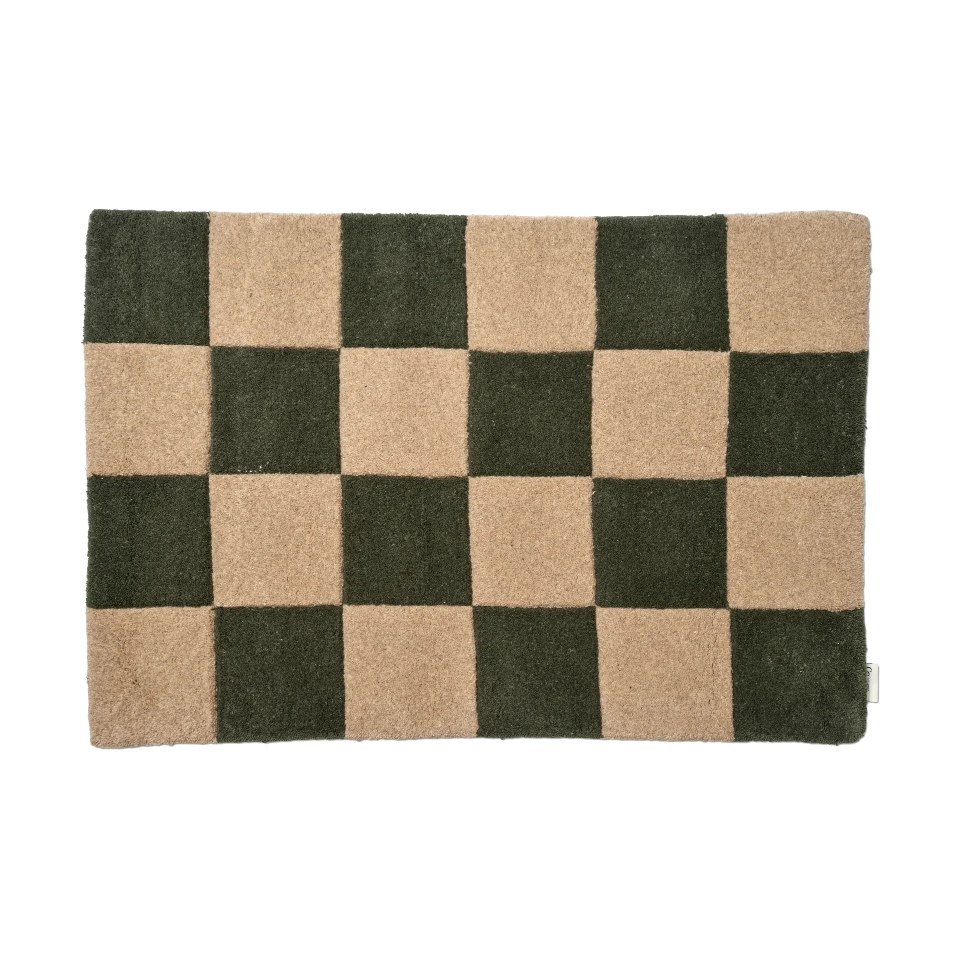 Wycieraczka Square 60×90 cm, Zielony-naturalny Classic Collection