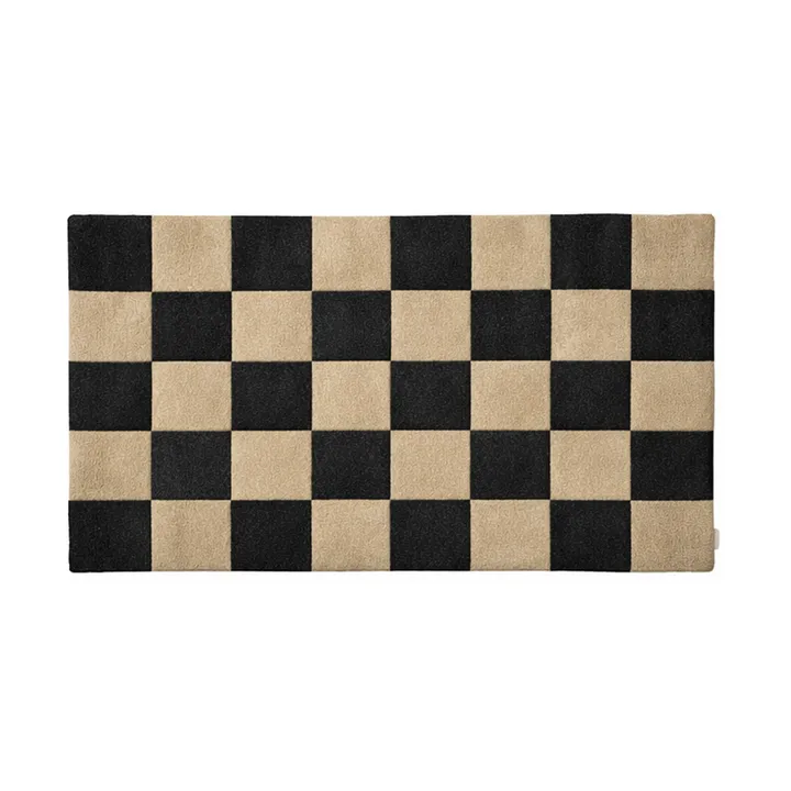 Wycieraczka Square - Black-naturalna, 85x130 cm - Classic Collection
