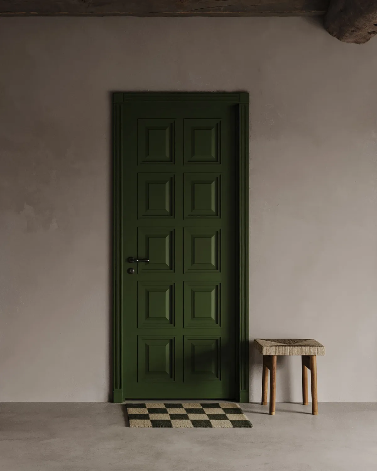 Wycieraczka Square, Czarny-naturalny, 60x90 cm Classic Collection