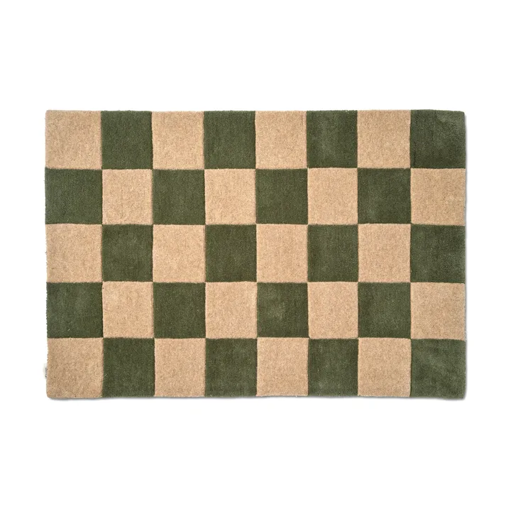 Wycieraczka Square - Forest green, 85x130 cm - Classic Collection