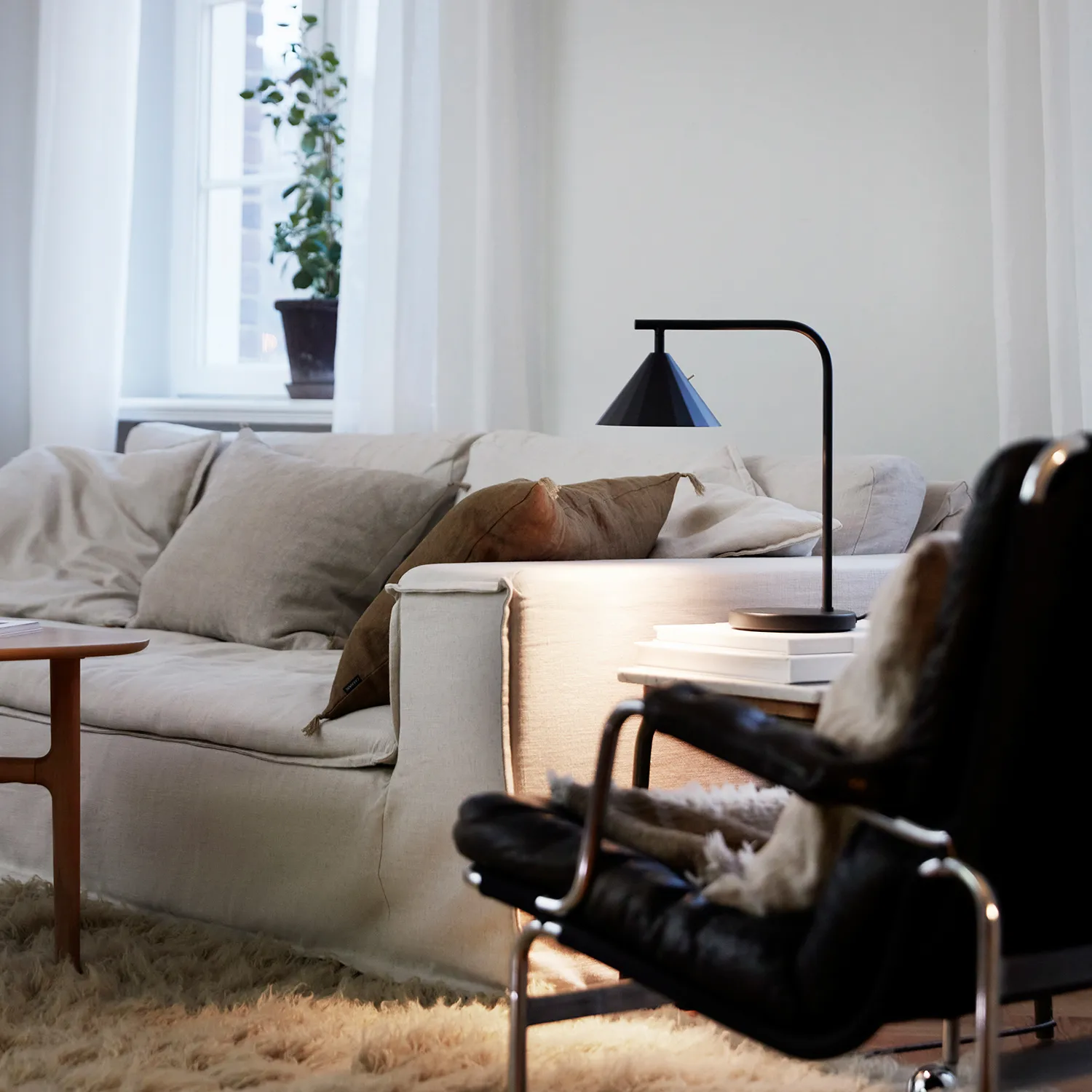 Lampa stołowa Rain, Czarny CO Bankeryd