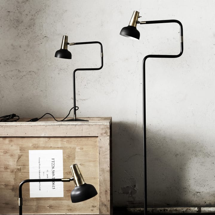 Lampa stołowa Ray, czarny-mosiądz CO Bankeryd