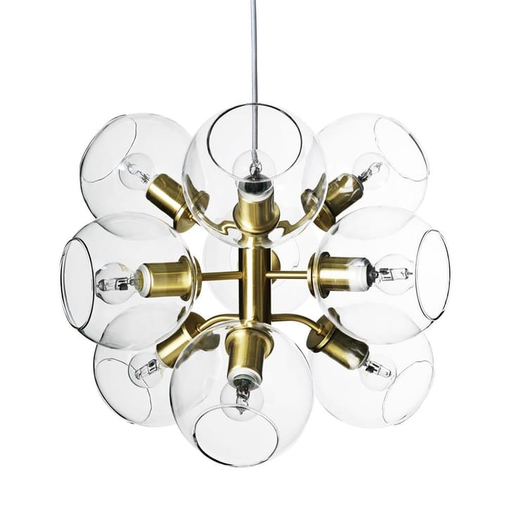 Lampa sufitowa Tage - lity mosiądz-przezroczyste szkło - CO Bankeryd