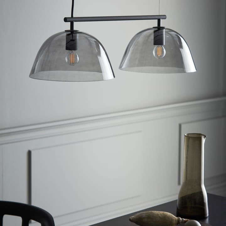 Lampa sufitowa Wendo 70 szkło zadymione, Czarny CO Bankeryd