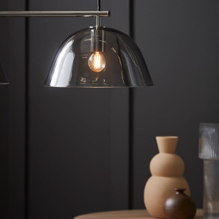 Lampa sufitowa Wendo 70 szkło zadymione, Nikiel CO Bankeryd