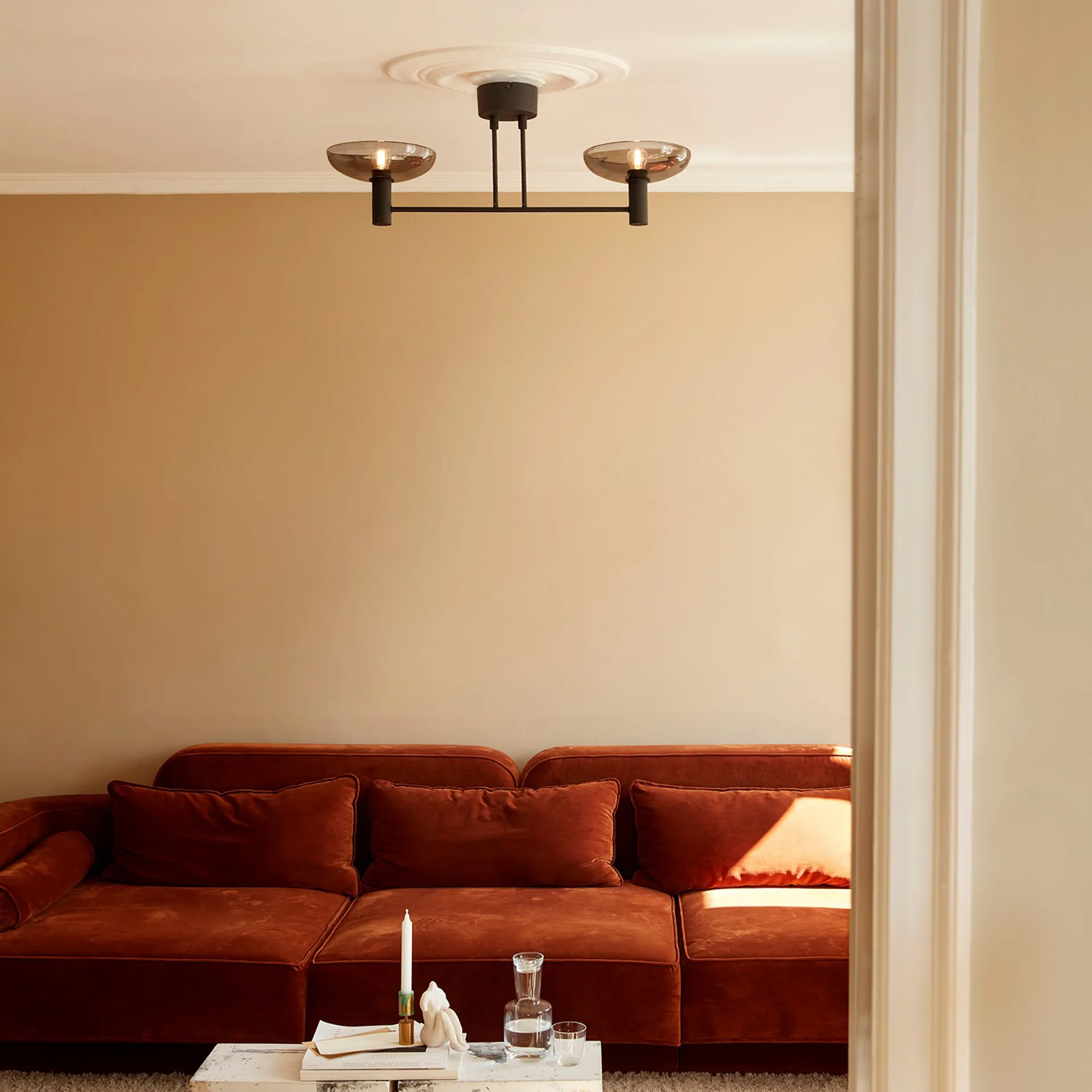 Plafon Ufo Long, Czarny CO Bankeryd