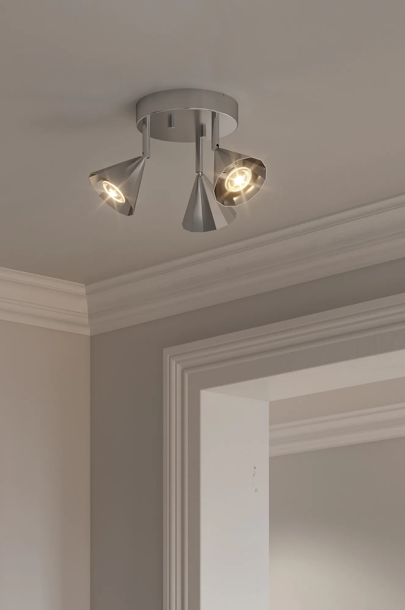 Reflektor sufitowy Rain 18, Aluminium CO Bankeryd