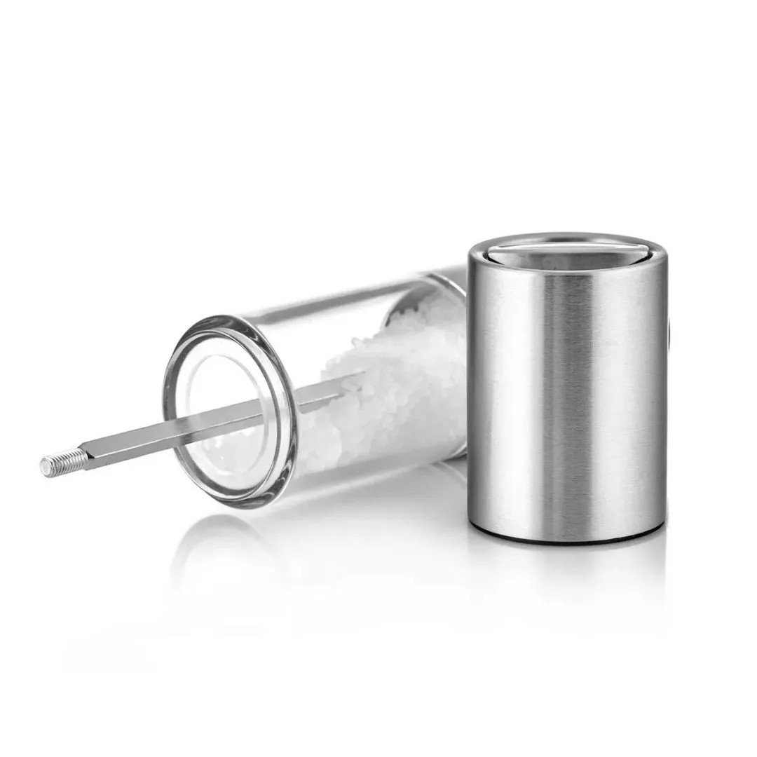 Zestaw młynków OSLO 18,5 cm, przezroczyste, Stal nierdzewna Cole & Mason