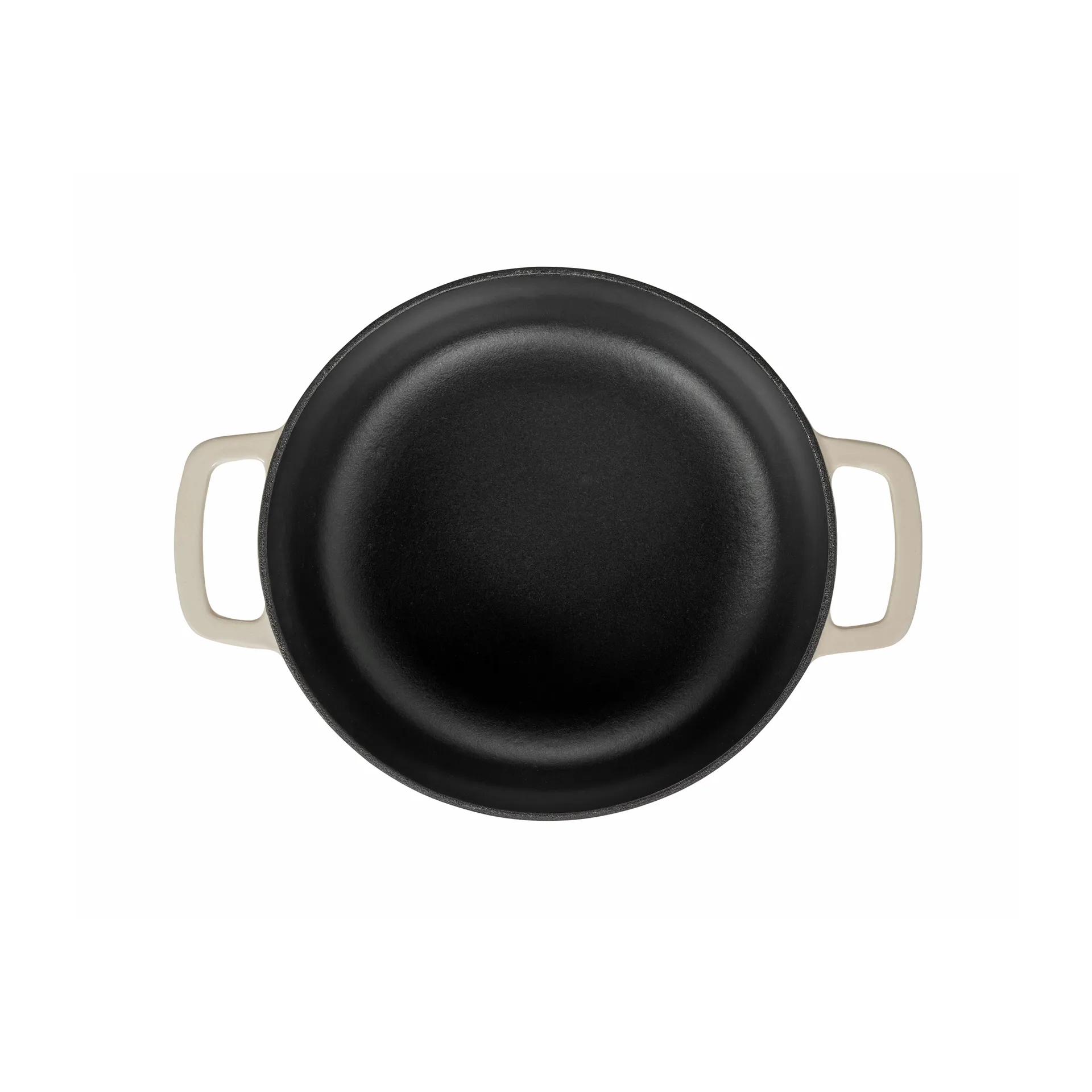 Garnek żeliwny emaliowany Combekk Ø28 cm, Piaskowy-złota gałka Combekk