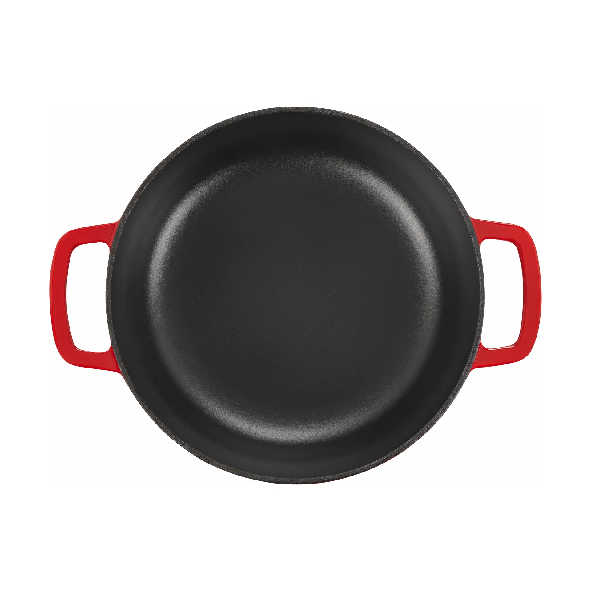 Garnek żeliwny emaliowany Combekk Ø32 cm, Wiśnia-srebrne pokrętło Combekk