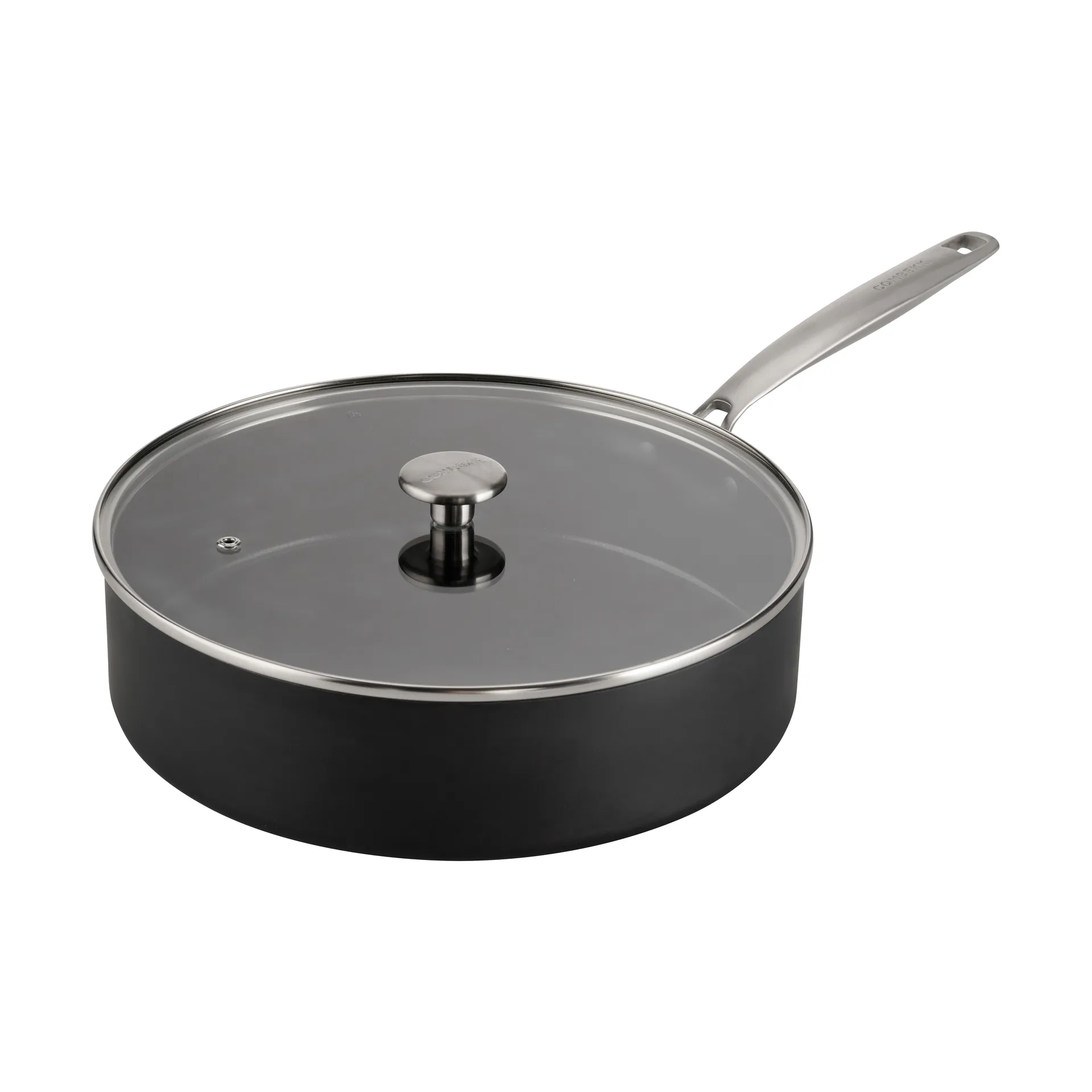 Patelnia sauté aluminiowa Combekk Element, czarna, Ø28 cm Combekk