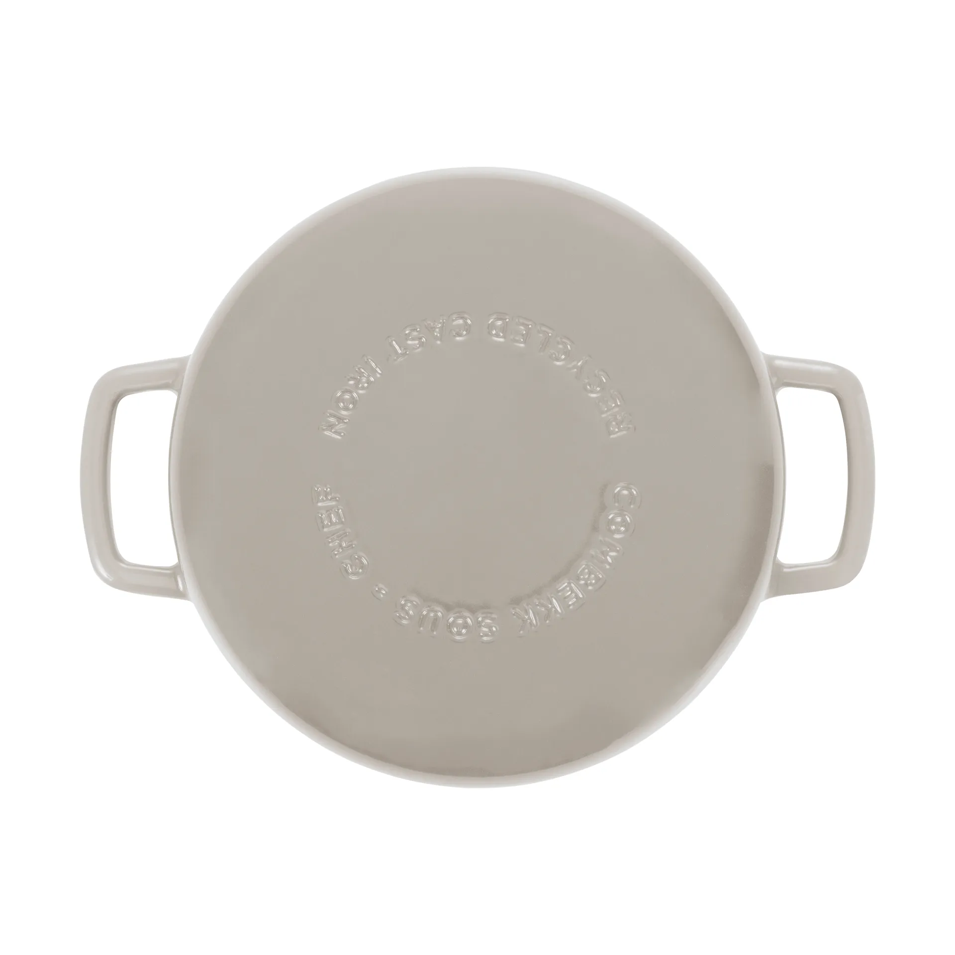 Patelnia żeliwna emaliowana Combekk Ø24 cm, Piaskowy Combekk