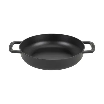 Patelnia żeliwna emaliowana sauté Ø28 cm - Black-silver knob - Combekk
