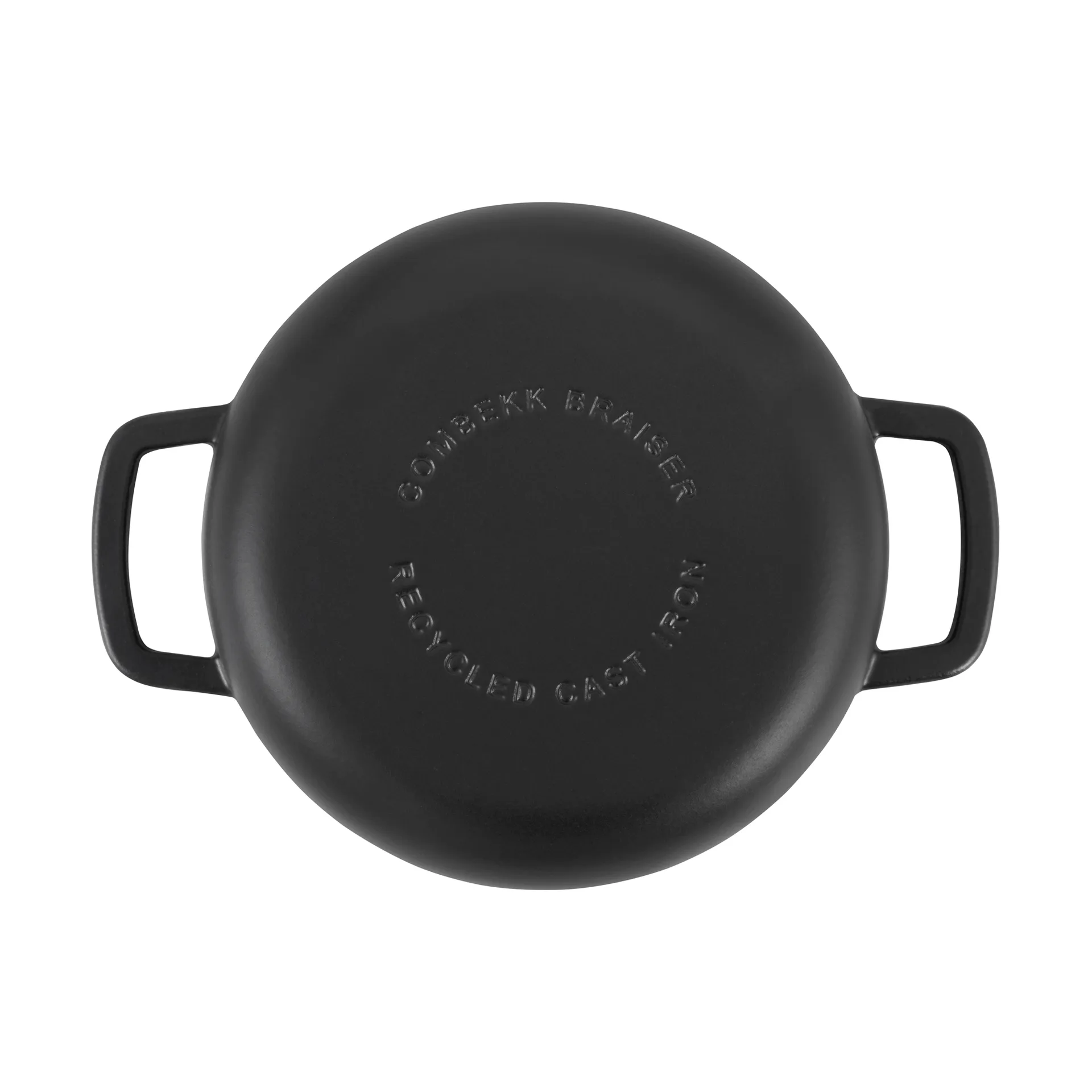Patelnia żeliwna emaliowana sauté Ø28 cm, Black-silver knob Combekk