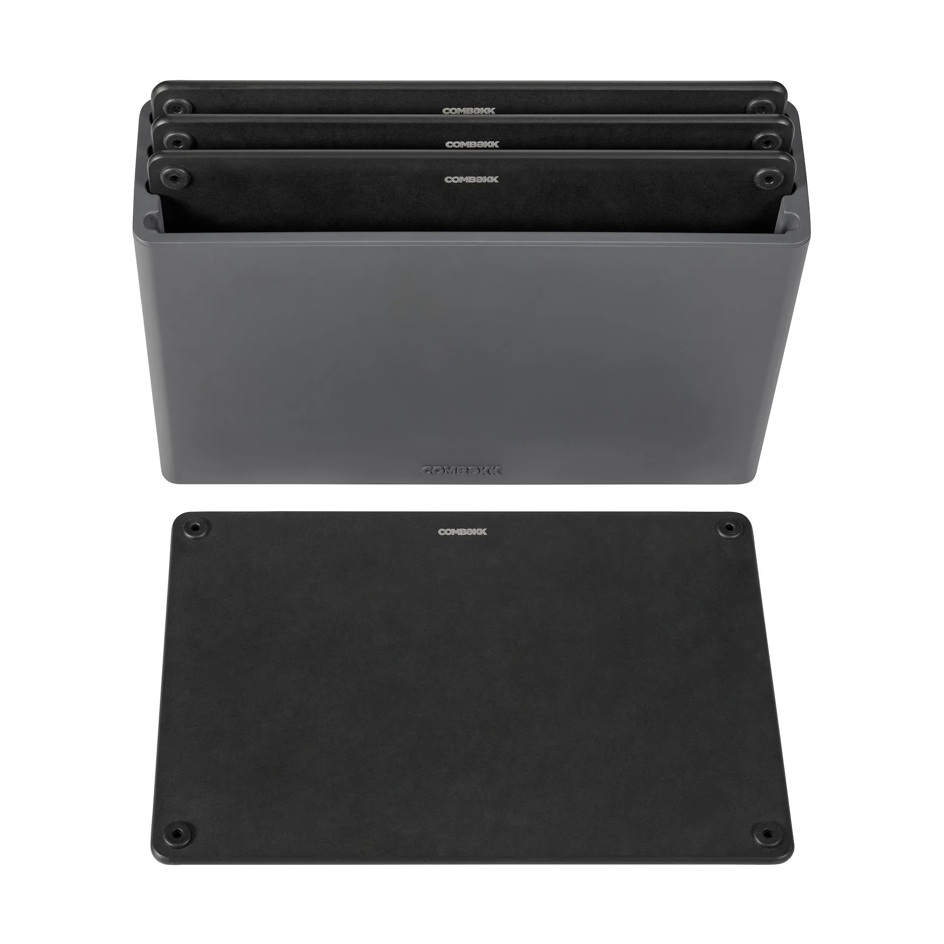 Zestaw desek do krojenia Combekk,  5-częściowy, Czarny-czarny Combekk