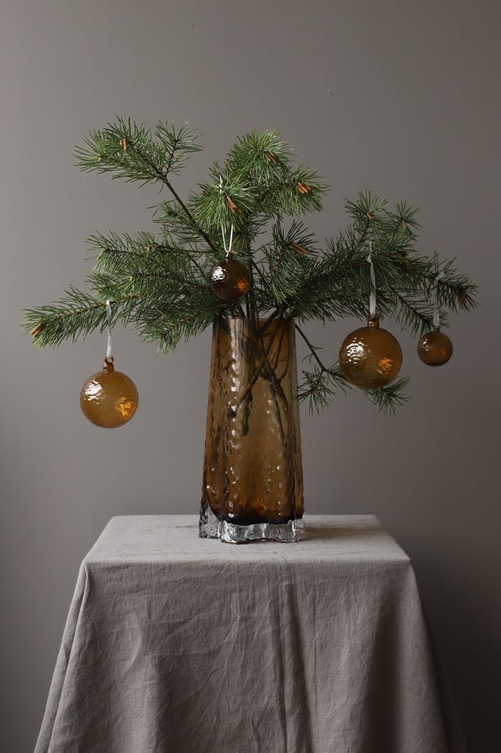 Bombka świąteczna Gry Marble Ø5 cm, Cognac Cooee Design
