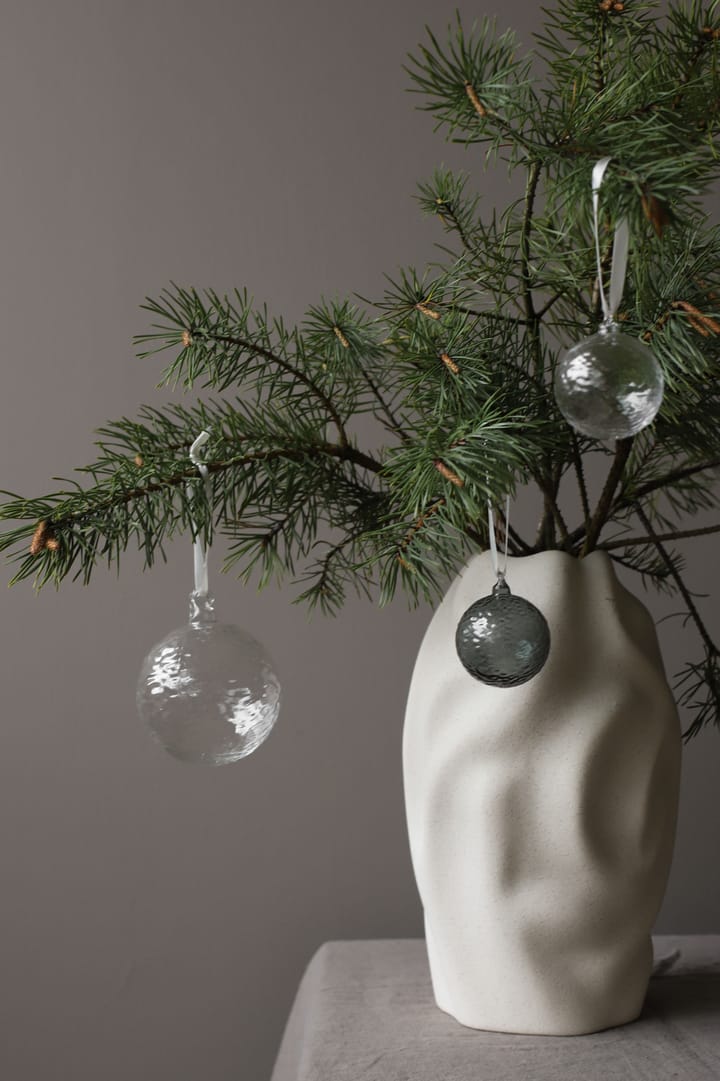 Bombka świąteczna Gry Marble Ø8 cm, Clear Cooee Design