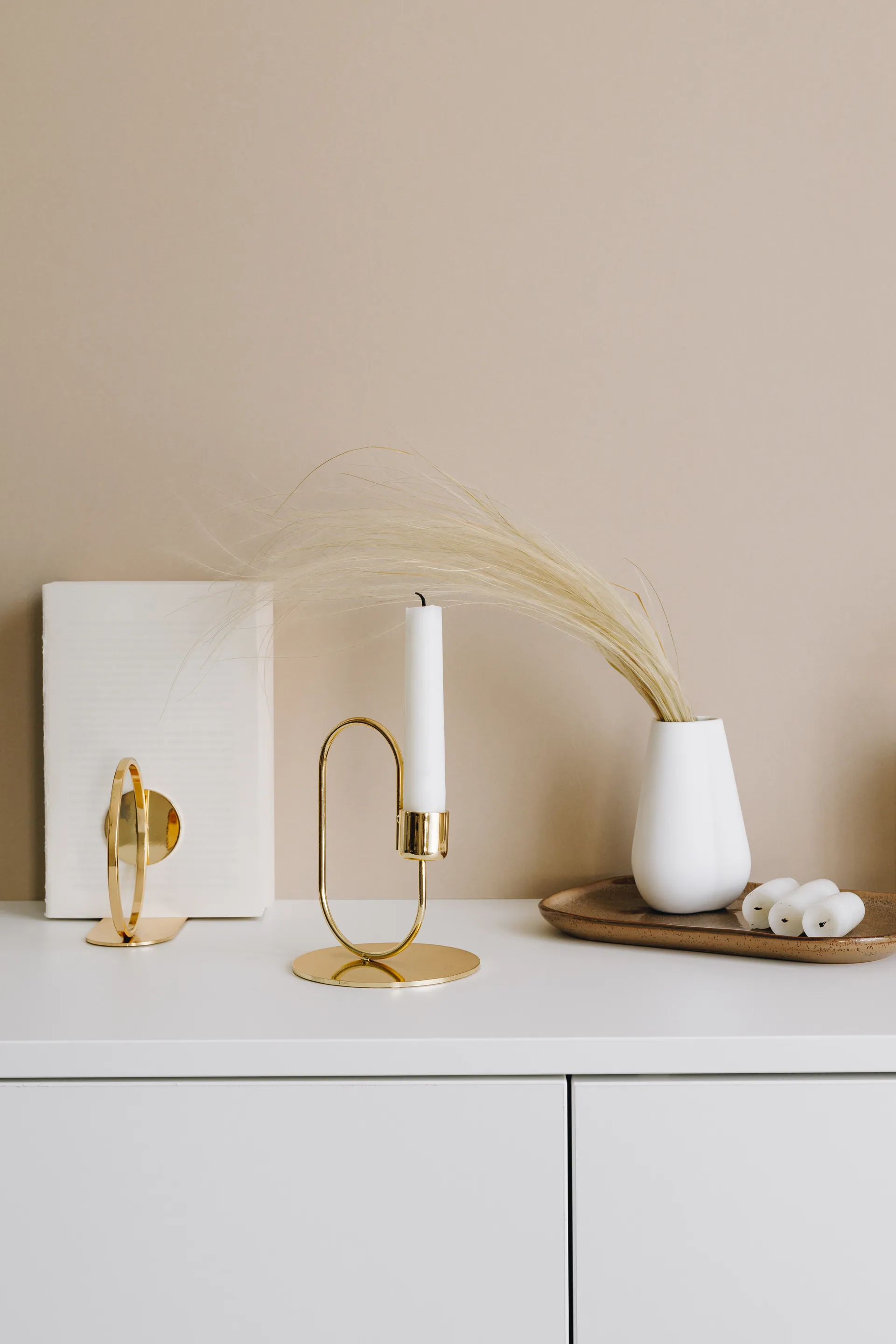 Book Ring podpórka do książek 10 cm, Mosiądz Cooee Design