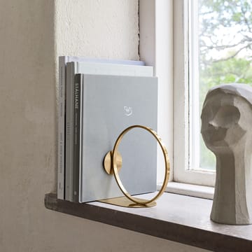 Book Ring podpórka do książek 15 cm - Mosiądz - Cooee Design