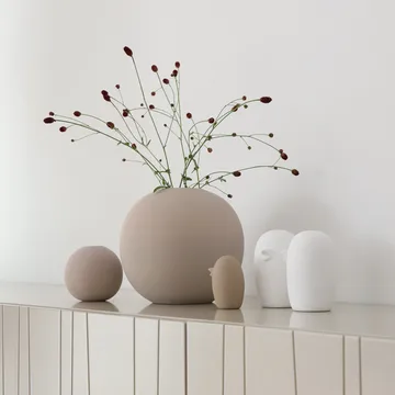 Ceramic Bird 8 cm - Piaskowy - Cooee Design