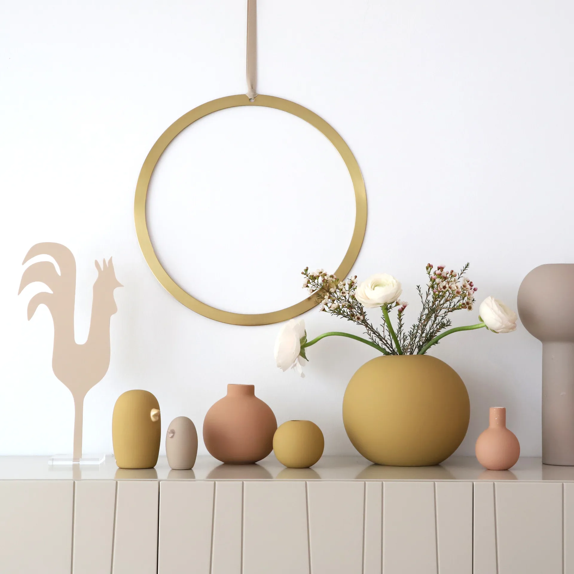 Ceramic Bird 8 cm, Piaskowy Cooee Design