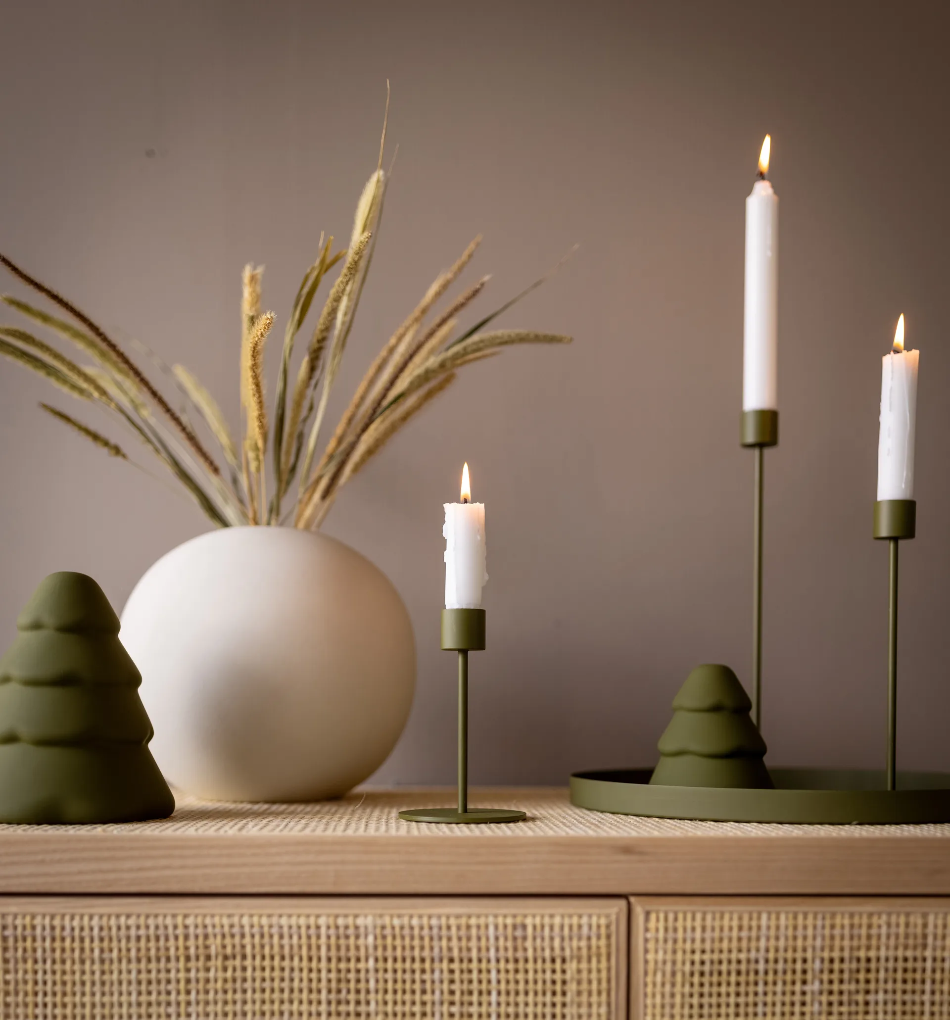 Cooee świecznik 13 cm, Olive Cooee Design