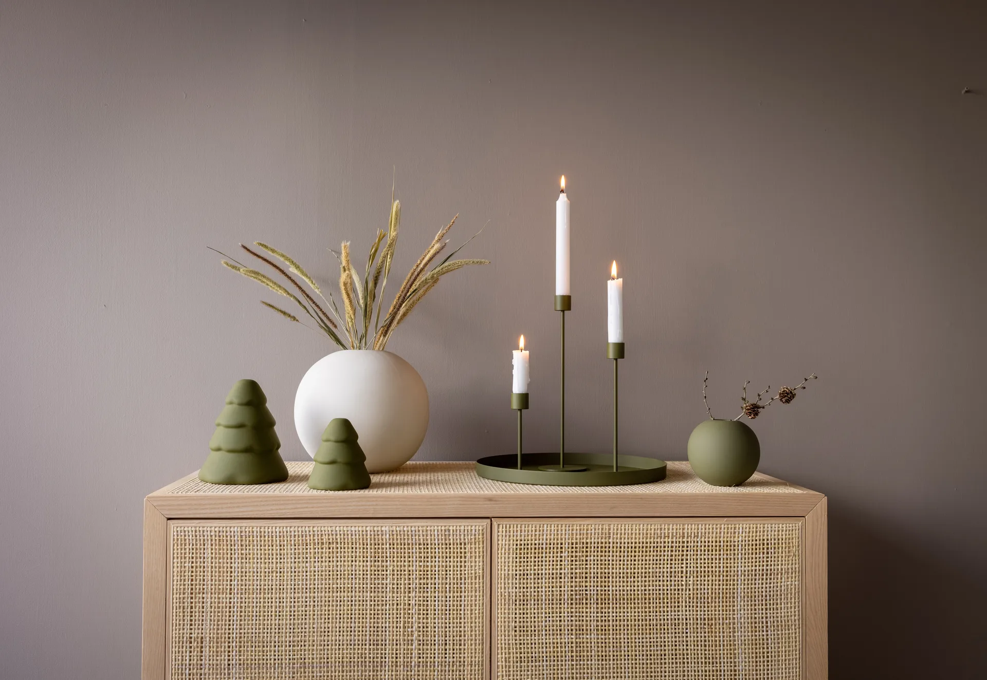 Cooee świecznik 13 cm, Olive Cooee Design