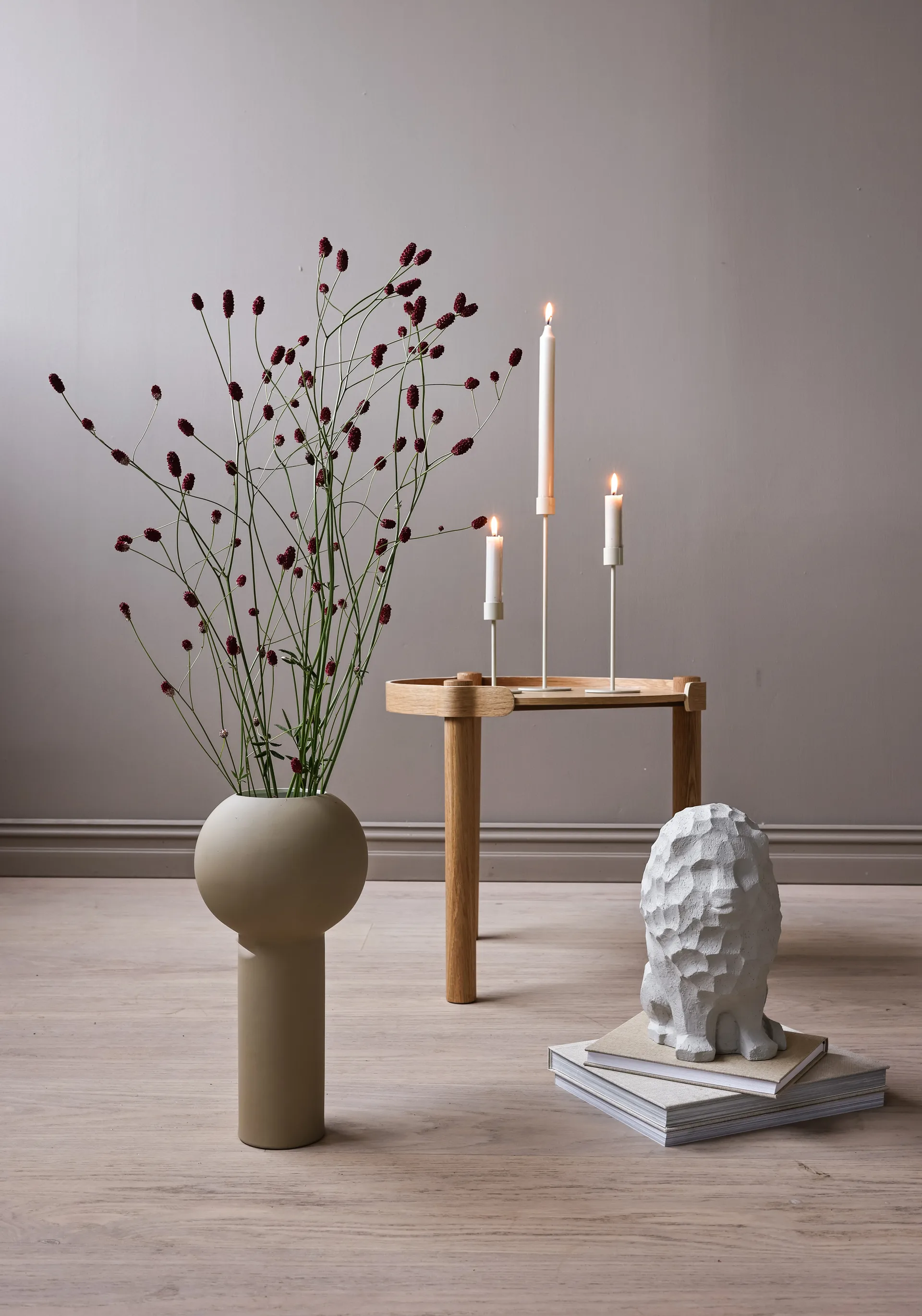 Cooee świecznik 13 cm, Piaskowy Cooee Design