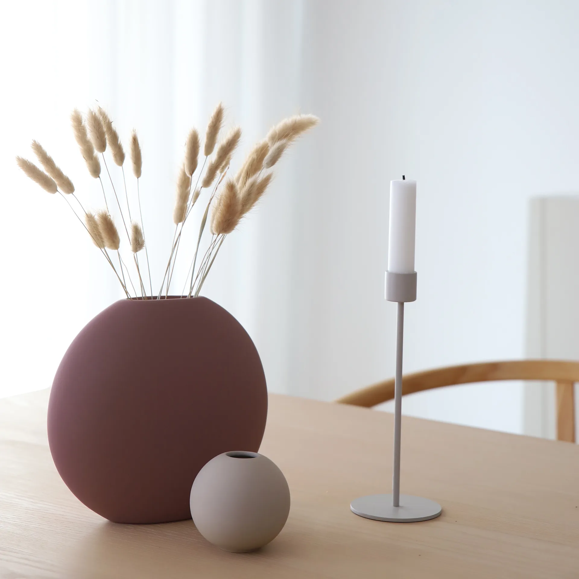 Cooee świecznik 21 cm, piaskowy Cooee Design