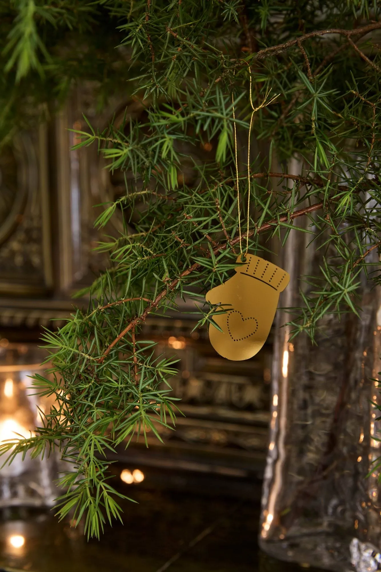 Deco Winter activities zawieszki świąteczne 6 sztuk, Mosiądz Cooee Design