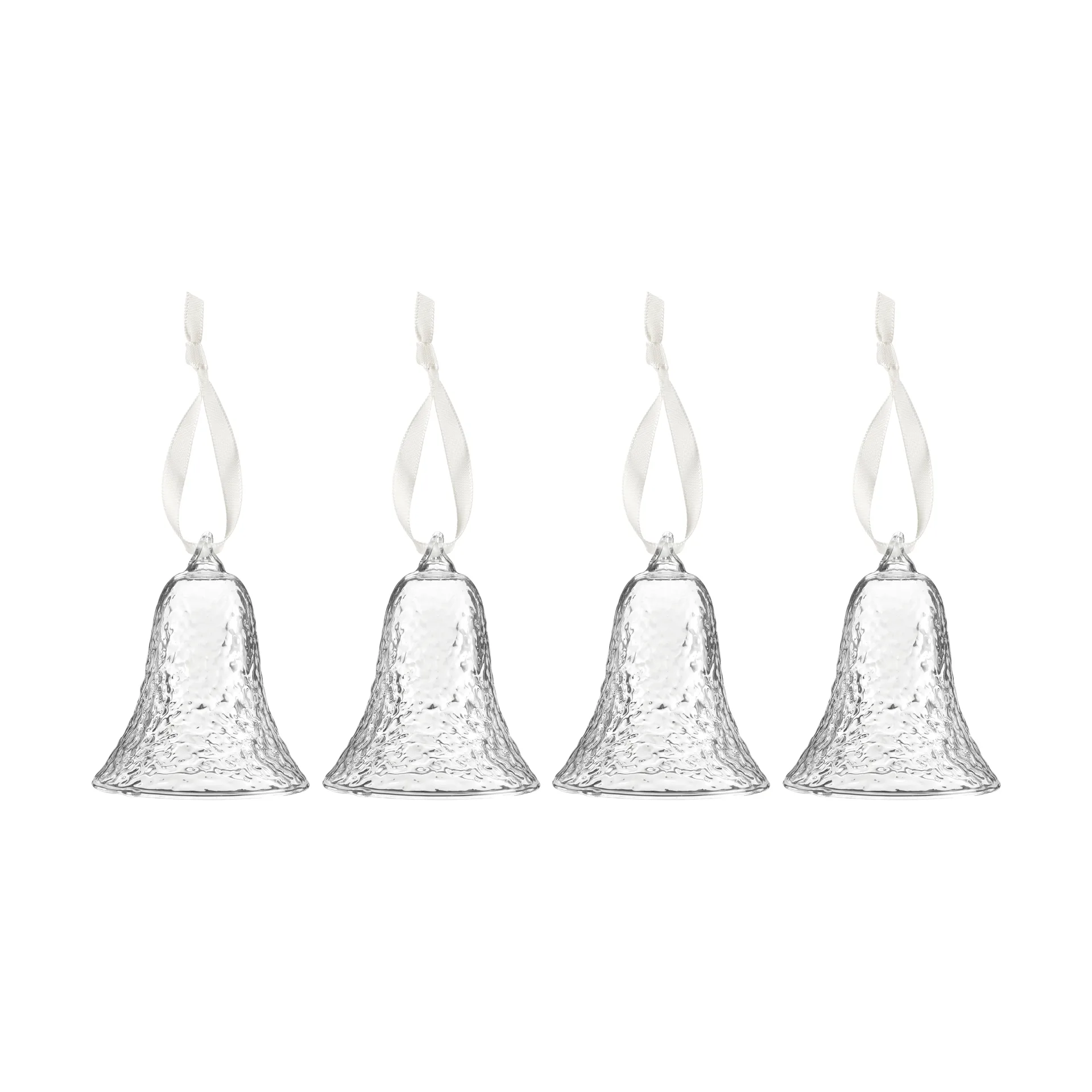 Dekoracja dzwonek Gry 8 cm opakowanie 4 sztuk, Przezroczysty Cooee Design