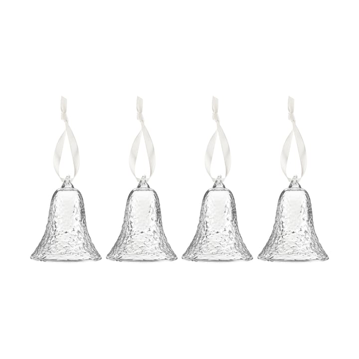 Dekoracja dzwonek Gry 8 cm - Przezroczysty - Cooee Design