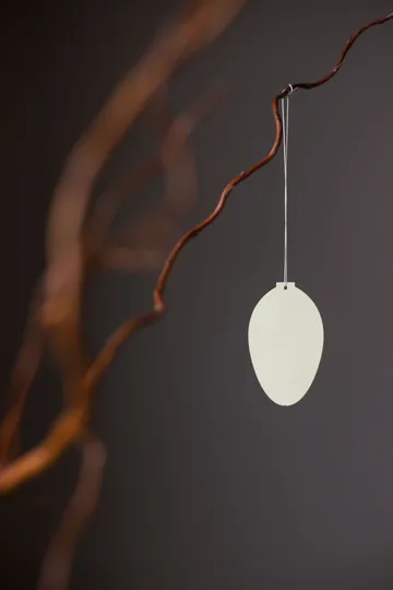 Dekoracja jajko wielkanocne Easter Deco 4-pak - Light yellow - Cooee Design