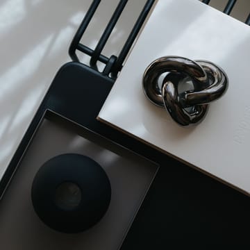 Dekoracja Knot Table small - Dark Silver - Cooee Design
