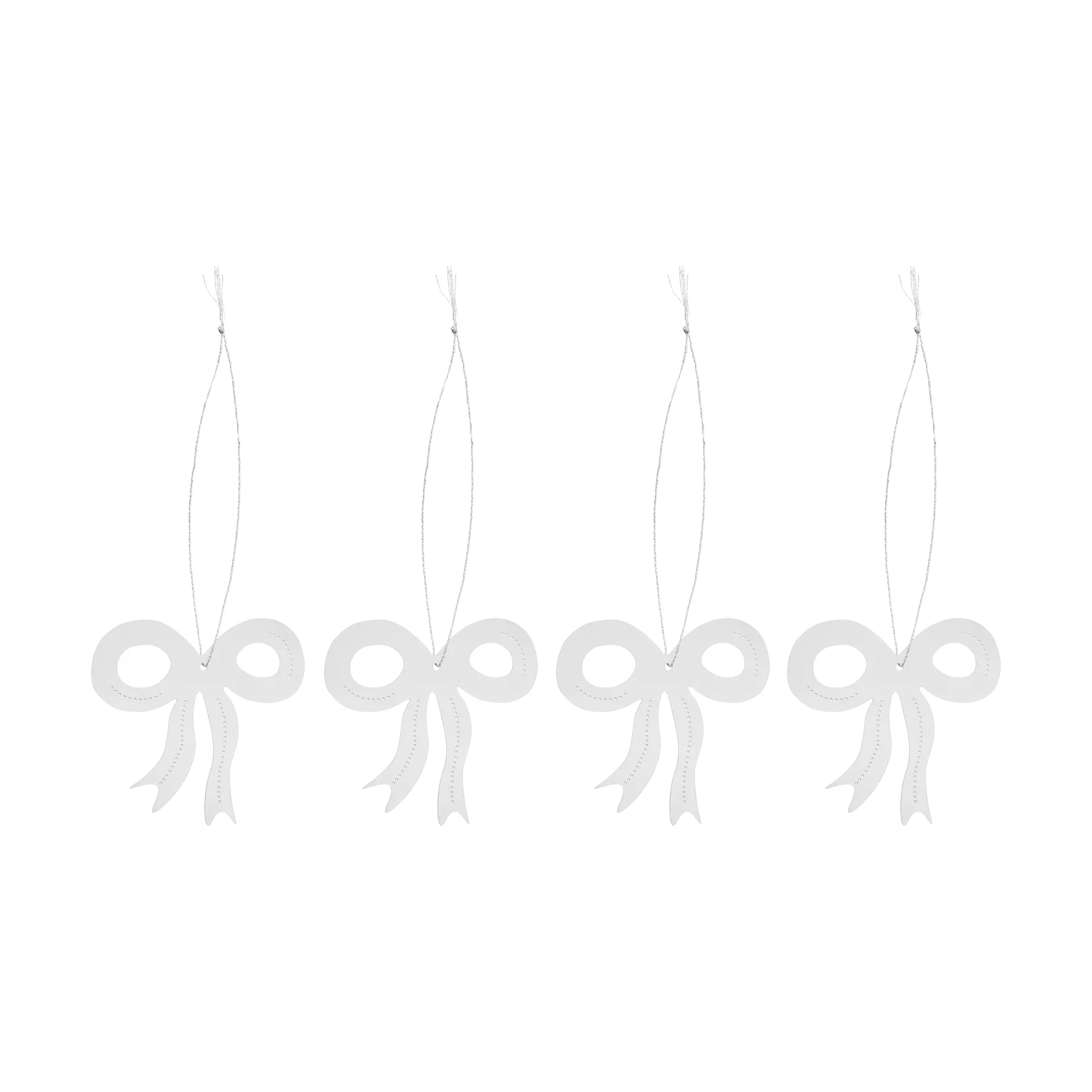 Dekoracja świąteczna kokarda 6 cm, Stal nierdzewna Cooee Design