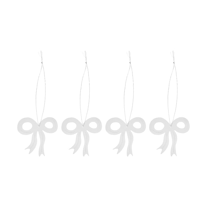 Dekoracja świąteczna kokarda 6 cm - Stal nierdzewna - Cooee Design