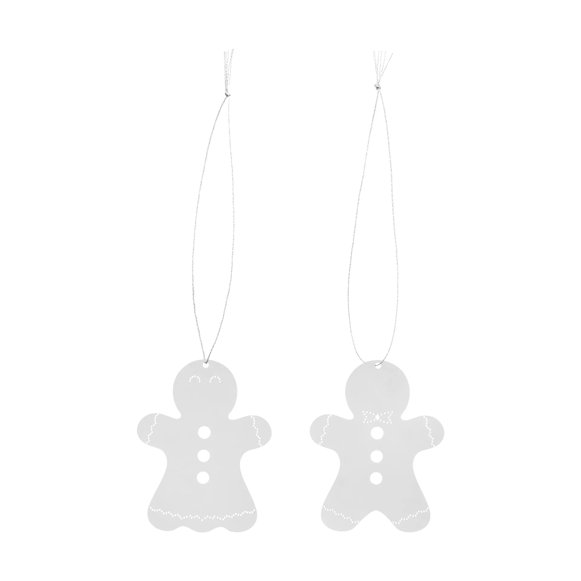 Dekoracja świąteczna pierniczek 6 cm, Stal nierdzewna Cooee Design