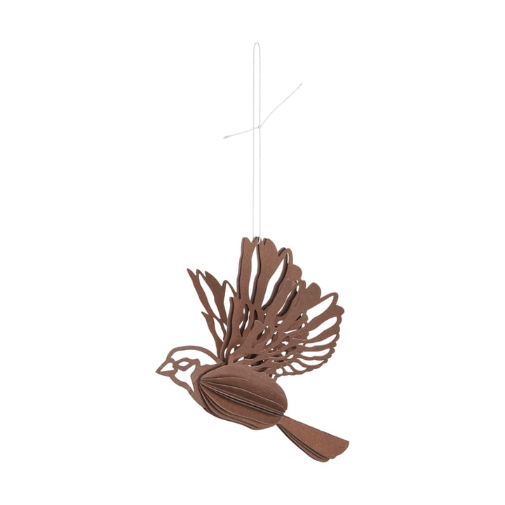 Dekoracyjna zawieszka w kształcie papierowego ptaka - Kawa - Cooee Design