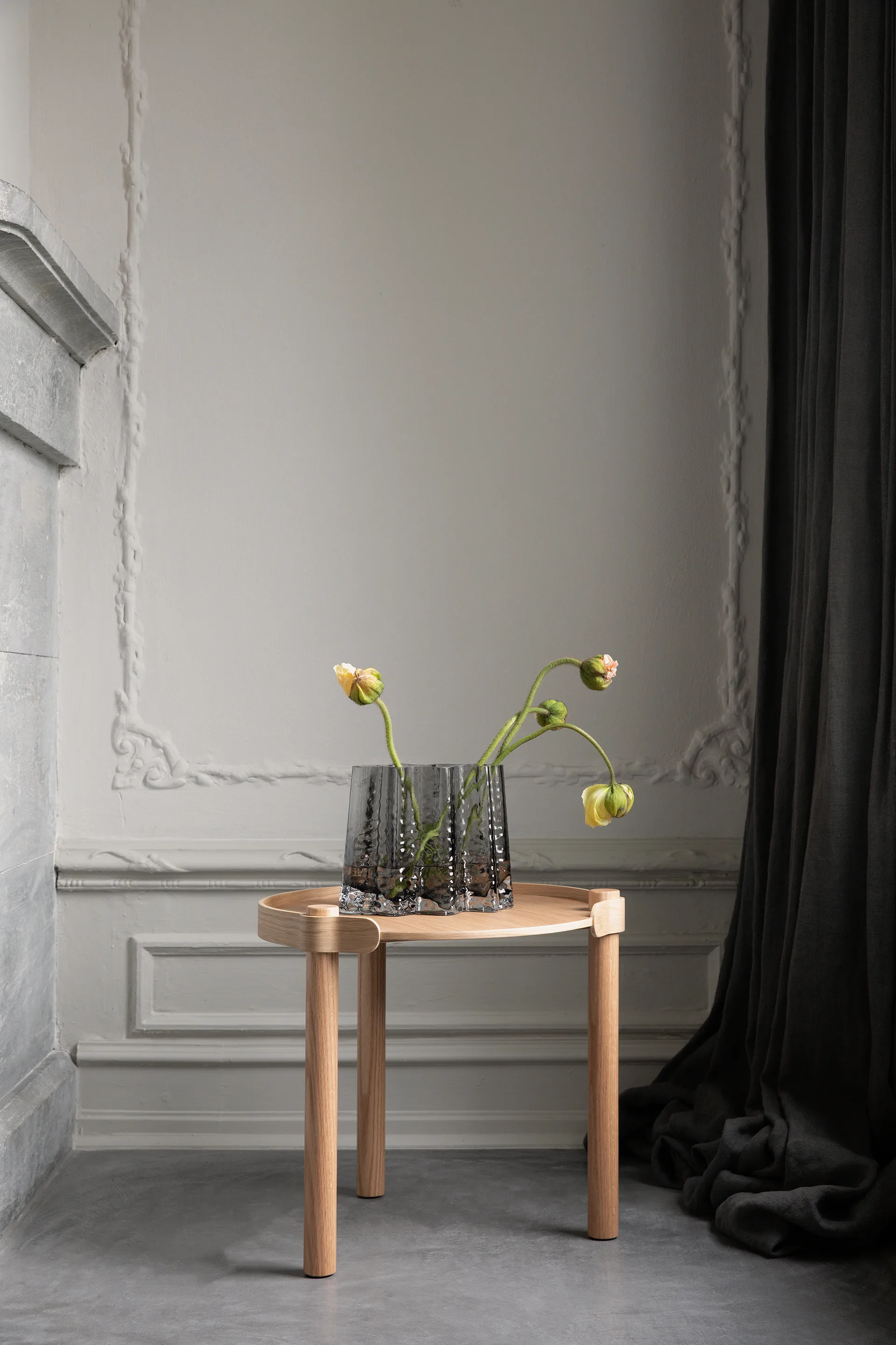 Gry szeroki wazon 19 cm, Smoke Cooee Design