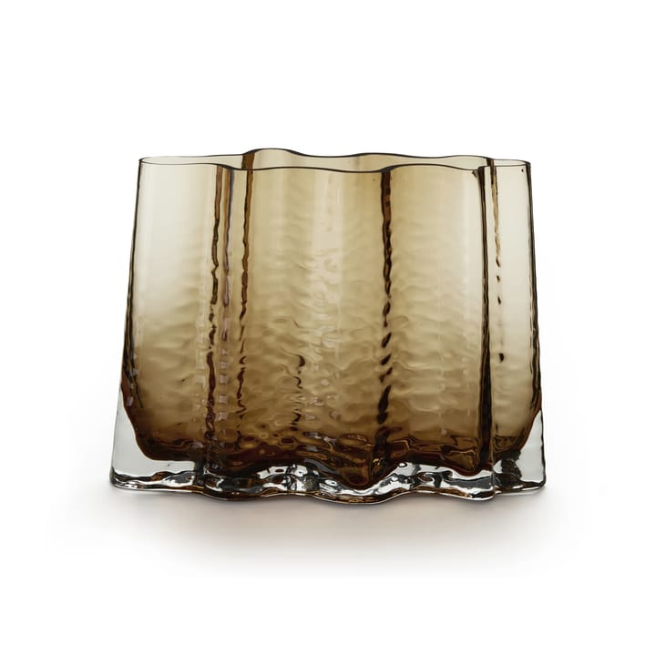 Gry szeroki wazon 24 cm - Cognac - Cooee Design