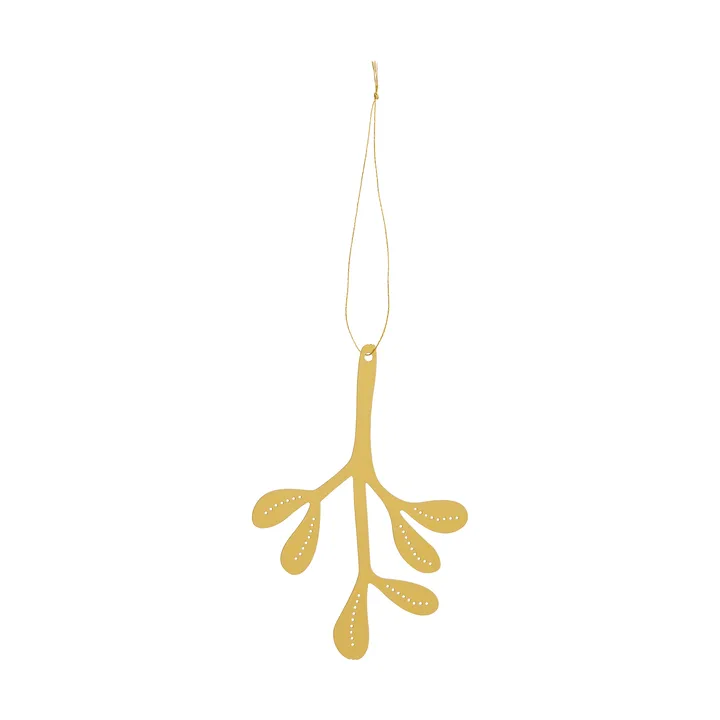 Mistletoe ozdoba świąteczna 2-pak - Mosiądz, 12 cm - Cooee Design