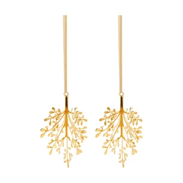 Mistletoe ozdoba świąteczna 2-pak - Mosiądz 20 cm - Cooee Design