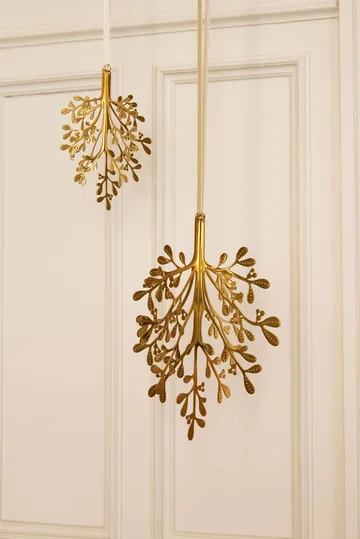 Mistletoe ozdoba świąteczna 2-pak - Mosiądz 20 cm - Cooee Design