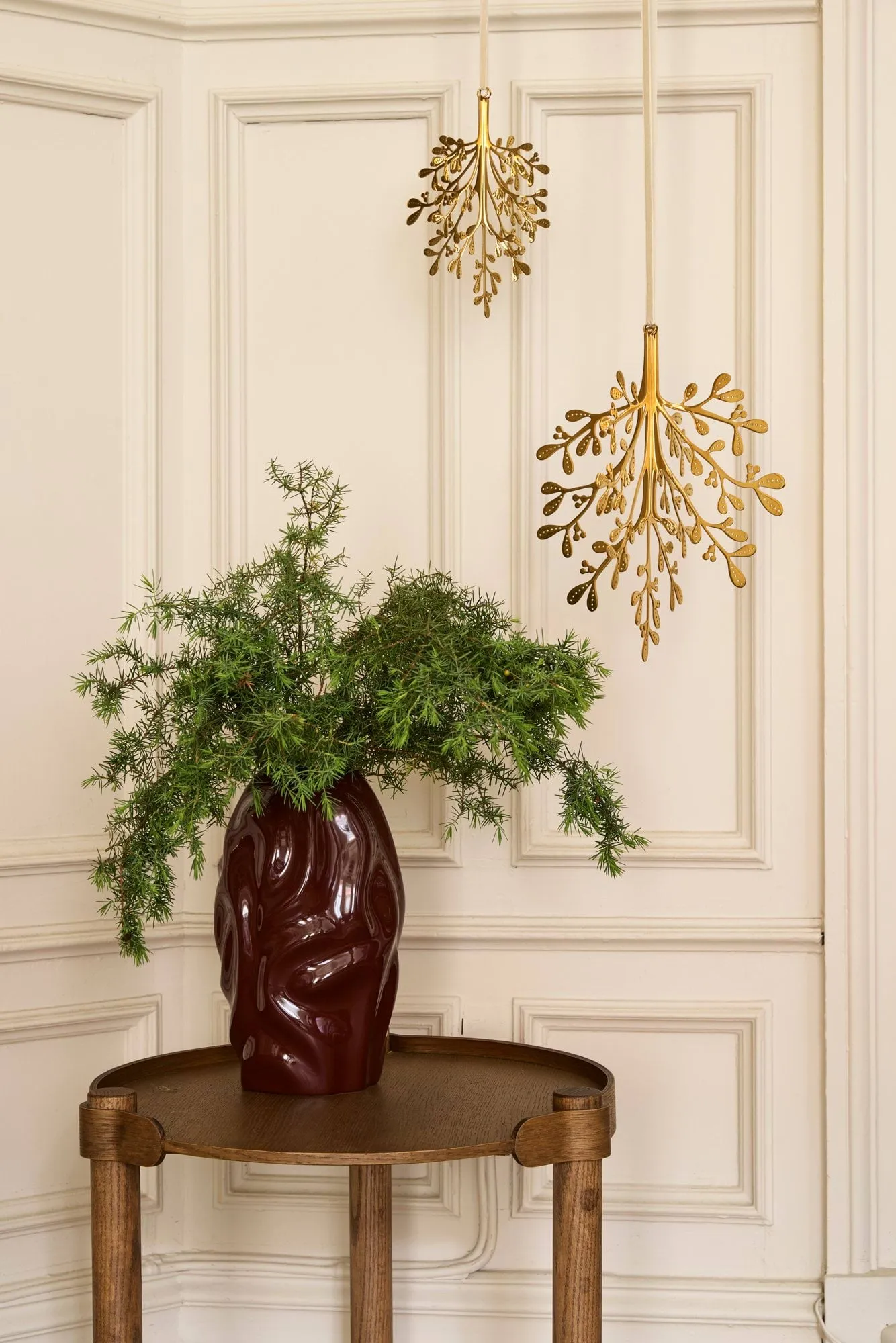 Mistletoe ozdoba świąteczna 2-pak, Mosiądz 20 cm Cooee Design