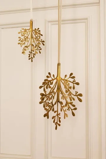 Mistletoe ozdoba świąteczna 2-pak - Mosiądz, 29 cm - Cooee Design