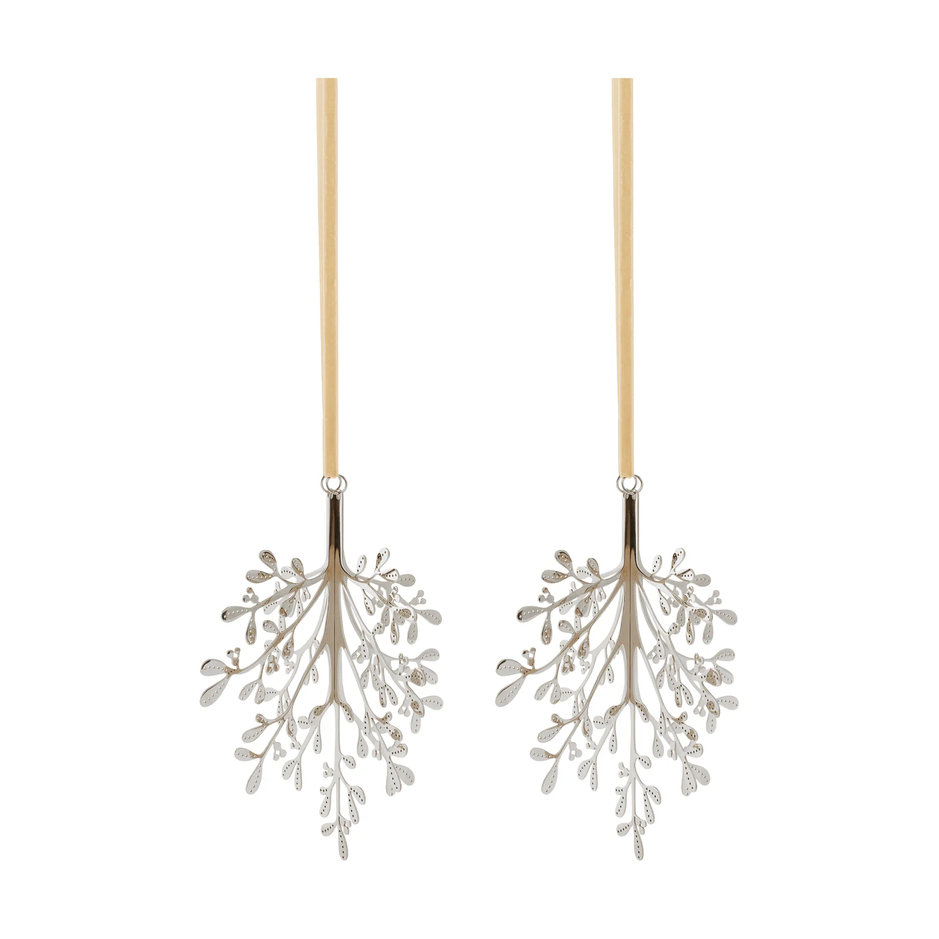 Mistletoe ozdoba świąteczna 2-pak, Stal nierdzewna, 20 cm Cooee Design