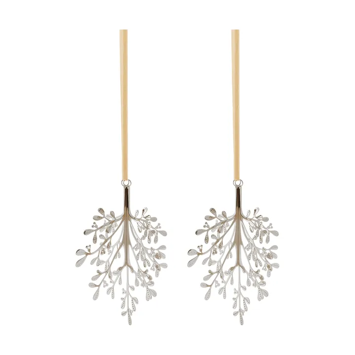Mistletoe ozdoba świąteczna 2-pak - Stal nierdzewna, 20 cm - Cooee Design